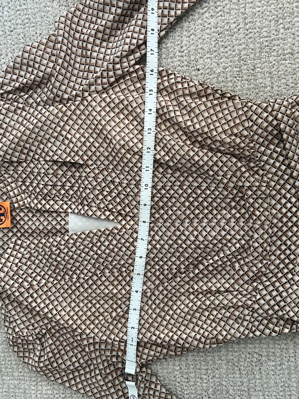 Tory Burch Chiffon Geometric Print Tie Waist Dress Size 2